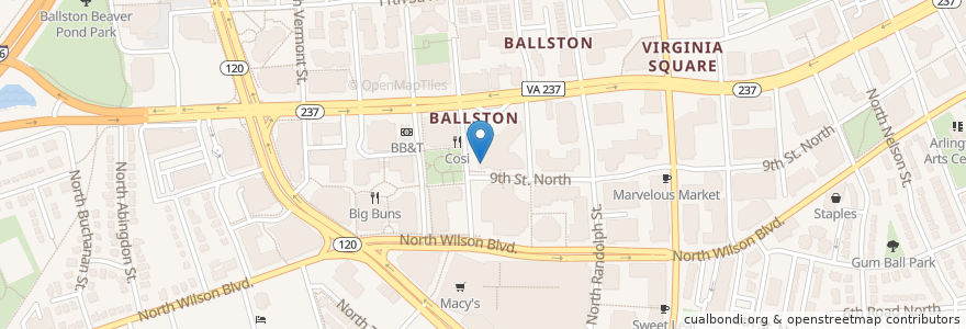 Mapa de ubicacion de Gentle care en 미국, 버지니아, Arlington County, Arlington.