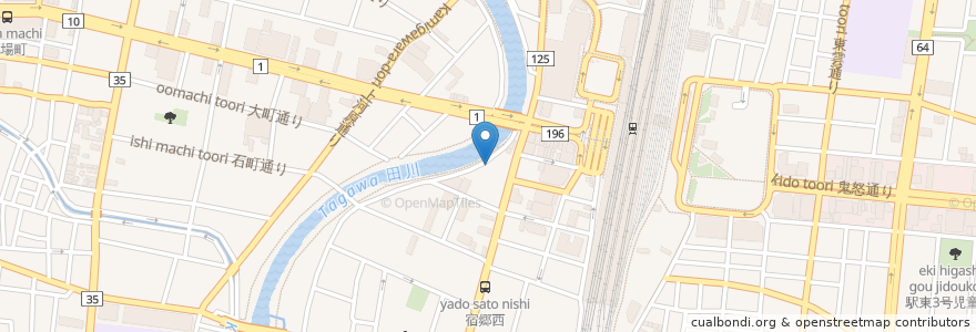 Mapa de ubicacion de 福多味 en Japan, 栃木県, 宇都宮市.