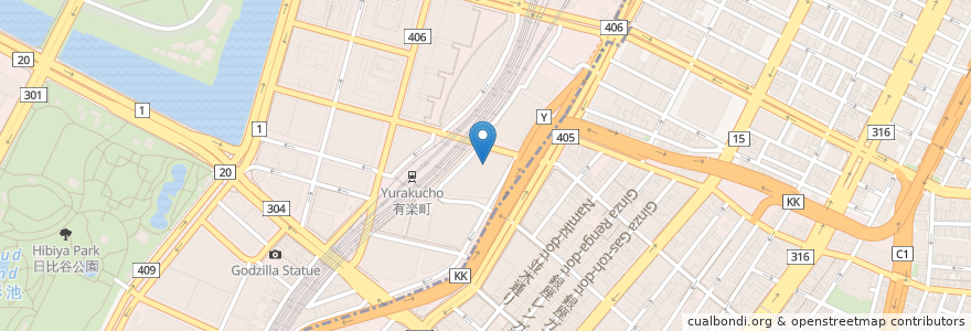 Mapa de ubicacion de 麺屋ひょっとこ en Япония, Токио, Тиёда.