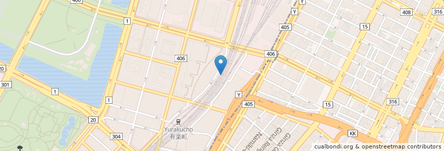 Mapa de ubicacion de 谷ラーメン en 日本, 東京都, 千代田区.