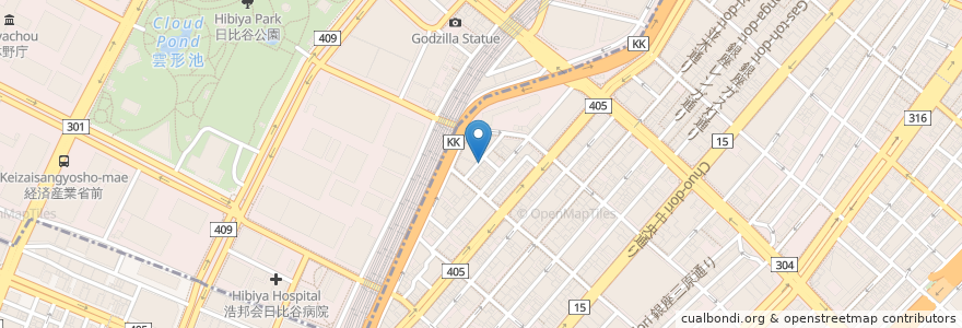 Mapa de ubicacion de 麺屋ひょっとこ 銀座店 en 日本, 东京都/東京都, 千代田區.