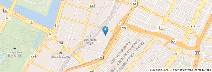 Mapa de ubicacion de キッチン大正軒 en Japan, Tokyo, Chiyoda.