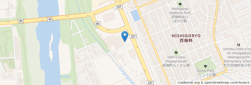 Mapa de ubicacion de 北採湯処;御料乃湯 en 日本, 北海道, 上川総合振興局, 旭川市.