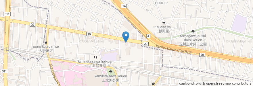 Mapa de ubicacion de らぁめん小池 en اليابان, 東京都.