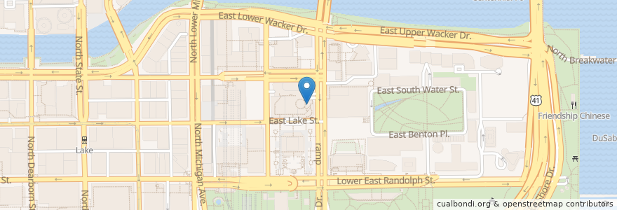 Mapa de ubicacion de THE BAR en Estados Unidos De América, Illinois, Chicago.