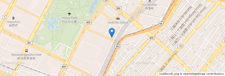 Mapa de ubicacion de 銀座300BAR  en Japan, 東京都, 千代田区.