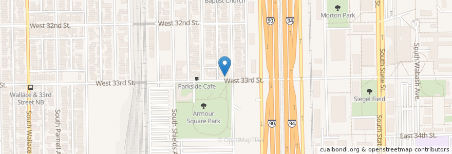 Mapa de ubicacion de Turtles Bar and Grill en 美利坚合众国/美利堅合眾國, 伊利诺伊州 / 伊利諾州, 芝加哥.