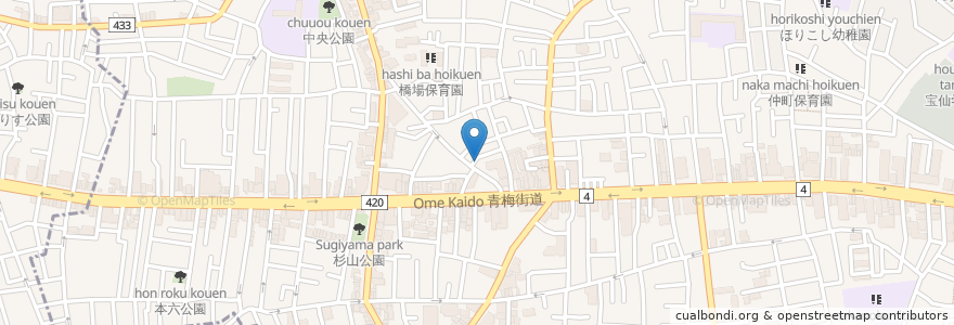 Mapa de ubicacion de 藤吉郎 en Japão, Tóquio, 中野区.