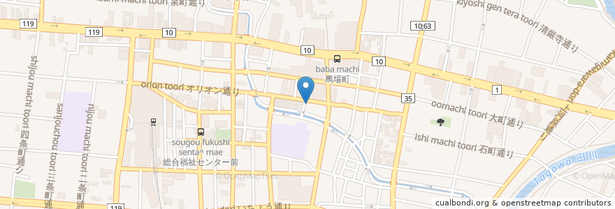 Mapa de ubicacion de イタリアン トマト カフェ en 日本, 栃木県, 宇都宮市.