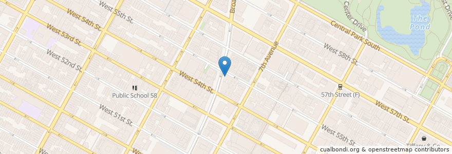 Mapa de ubicacion de Starbucks en Verenigde Staten, New York, New York, New York County, Manhattan, Manhattan Community Board 5.