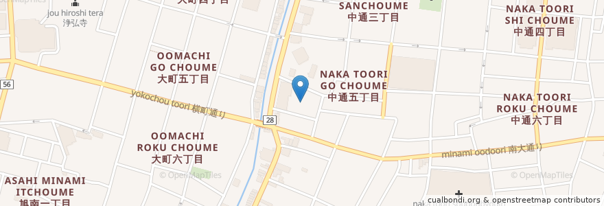 Mapa de ubicacion de スーパー健康ランド;華のゆ en Japão, 秋田県, 秋田市.