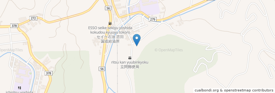 Mapa de ubicacion de 医王寺 en 日本, 愛媛県, 宇和島市.