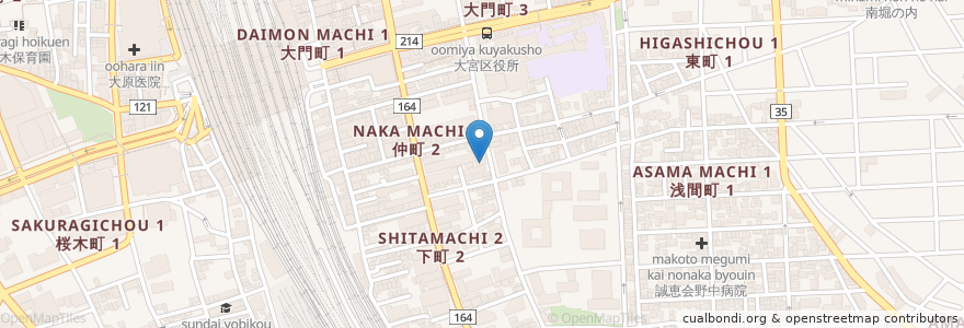 Mapa de ubicacion de コワーキングスペース２４ en Japan, Saitama Prefecture, Saitama, Omiya Ward.