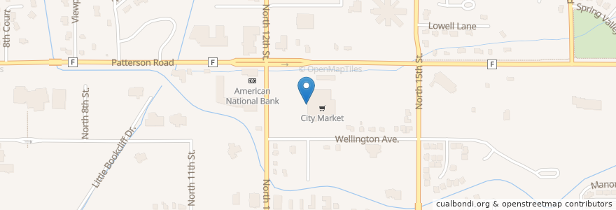 Mapa de ubicacion de Redbox en Estados Unidos Da América, Colorado, Mesa County, Grand Junction.