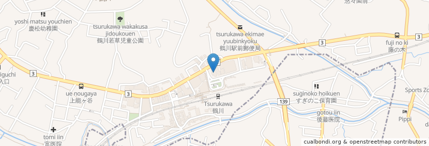Mapa de ubicacion de トモズ en Япония, Токио, Матида.
