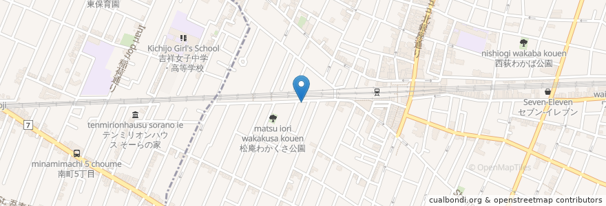 Mapa de ubicacion de Pesce en 日本, 东京都/東京都, 杉並区.