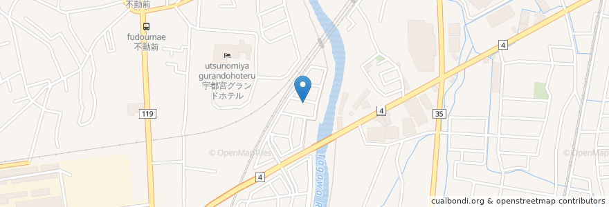 Mapa de ubicacion de コール;宇都宮の湯 en Japão, 栃木県, 宇都宮市.