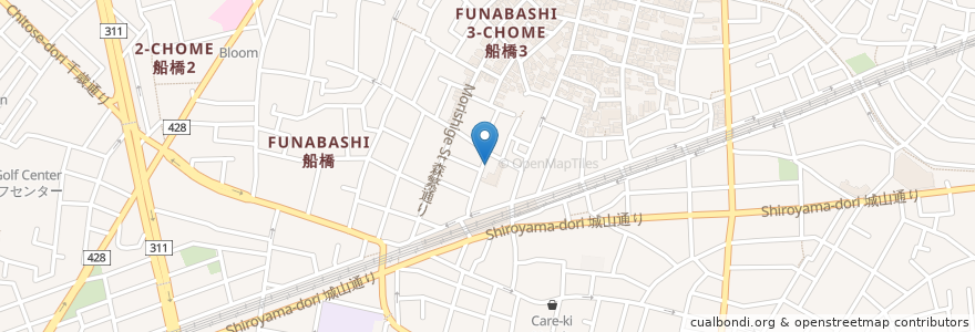 Mapa de ubicacion de 横浜餃子軒 en Jepun, 東京都, 世田谷区.