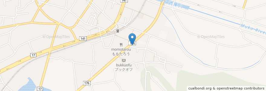 Mapa de ubicacion de 丸亀製麺　三田 en Japan, 兵庫県, 三田市.
