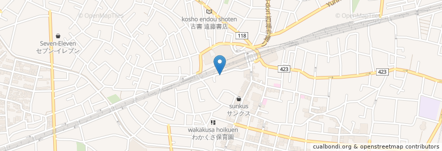 Mapa de ubicacion de しずる en Japonya, 東京都, 世田谷区.