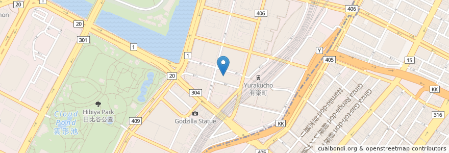 Mapa de ubicacion de マーブル en Japan, Tokio, 千代田区.