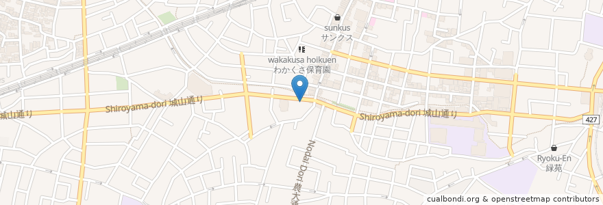 Mapa de ubicacion de 中山商店 en Japão, Tóquio, 世田谷区.