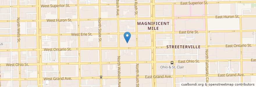 Mapa de ubicacion de Vapiano - Magnificent Mile en United States, Illinois, Chicago.