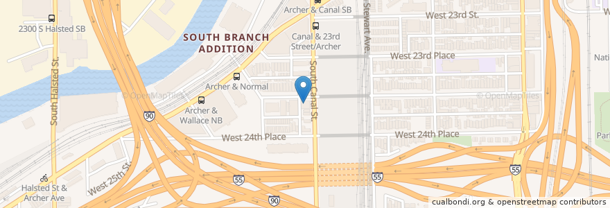 Mapa de ubicacion de Zero Degrees Karaoke Bar en 美利坚合众国/美利堅合眾國, 伊利诺伊州 / 伊利諾州, 芝加哥.