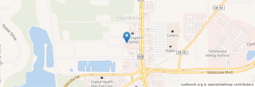 Mapa de ubicacion de Periodontal Associates of North Florida en Estados Unidos De América, Florida, Leon County, Tallahassee.