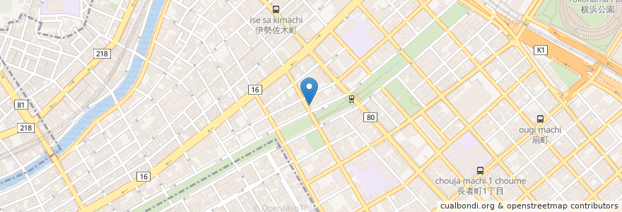 Mapa de ubicacion de みずき en 日本, 神奈川県, 横浜市, 中区.