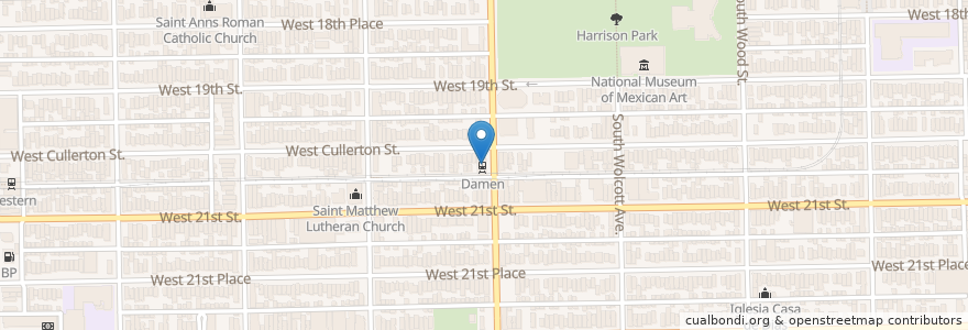 Mapa de ubicacion de L Cafecito Jumping Bean en Stati Uniti D'America, Illinois, Chicago.
