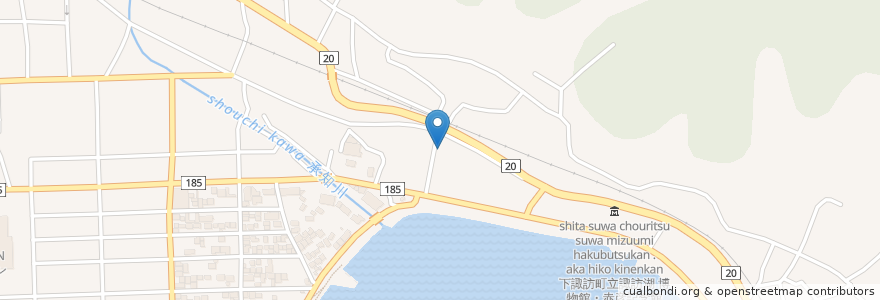 Mapa de ubicacion de 高浜健康温泉センター;ゆたん歩° en Japan, Präfektur Nagano, 諏訪郡, 下諏訪町.