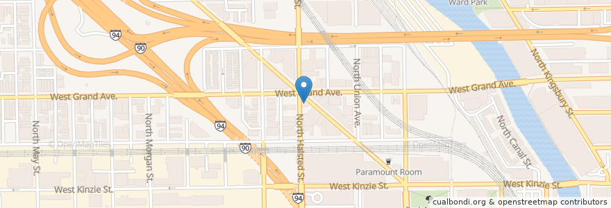 Mapa de ubicacion de Maillard Tavern en アメリカ合衆国, イリノイ州, シカゴ.