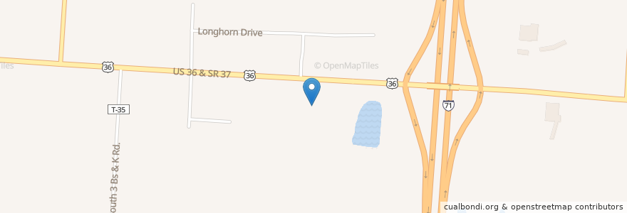 Mapa de ubicacion de Tim Hortons en 미국, 오하이오 주, Delaware County, Berkshire Township.