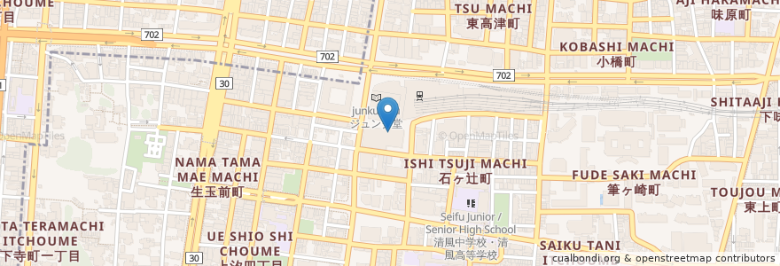 Mapa de ubicacion de Subway en اليابان, أوساكا, أوساكا, 天王寺区.