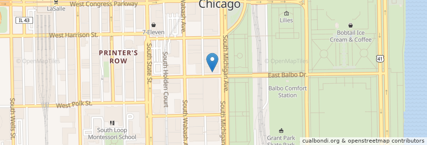 Mapa de ubicacion de Mercat a la Planxa en 미국, 일리노이, 시카고.