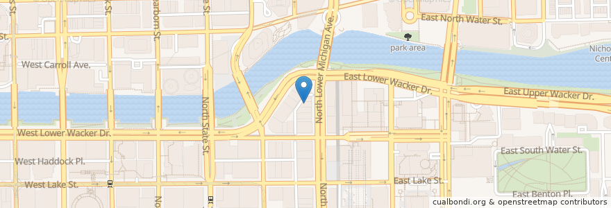 Mapa de ubicacion de Naf Naf Grill en Amerika Syarikat, Illinois, Chicago.
