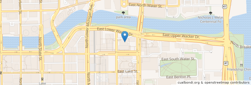 Mapa de ubicacion de The Living Room en Соединённые Штаты Америки, Иллинойс, Чикаго.
