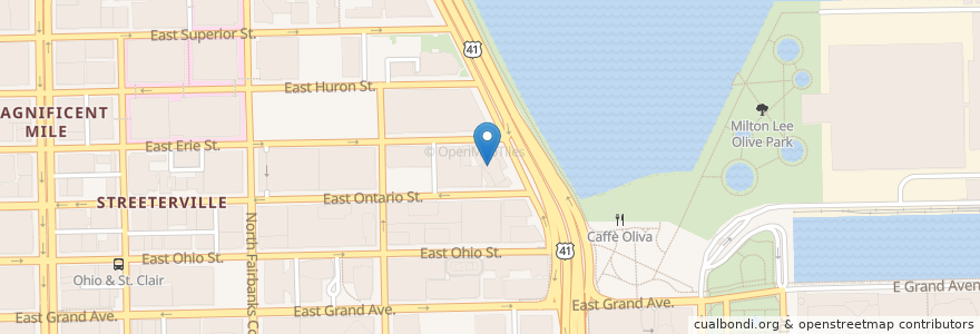 Mapa de ubicacion de The Living Room Bar en 美利坚合众国/美利堅合眾國, 伊利诺伊州 / 伊利諾州, 芝加哥.