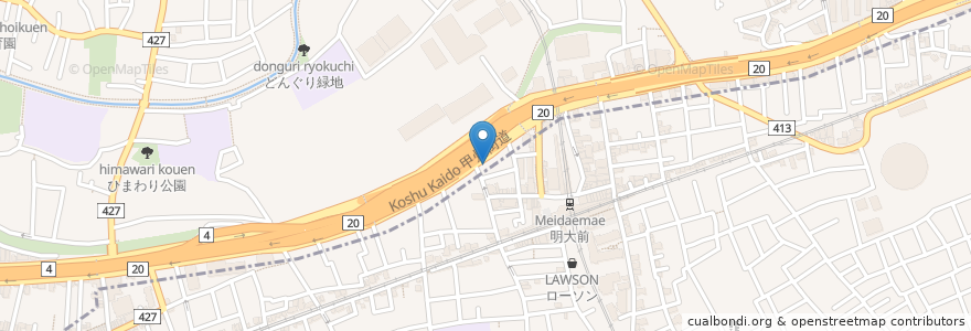 Mapa de ubicacion de Kikokushijo Academy en Japan, Tokyo, Suginami.