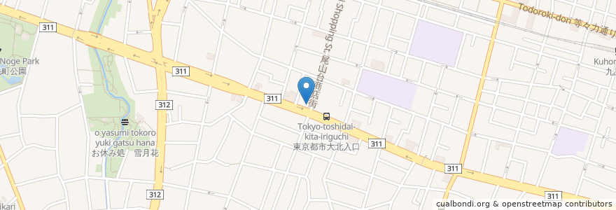 Mapa de ubicacion de 串カツ田中 en ژاپن, 東京都, 世田谷区.
