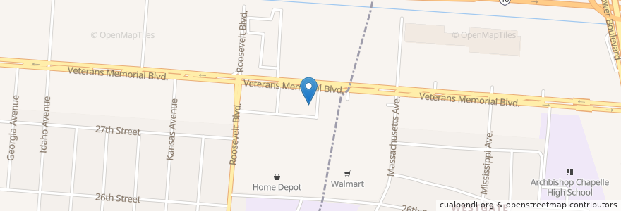 Mapa de ubicacion de Starbucks en Stati Uniti D'America, Louisiana, Jefferson Parish, Kenner.