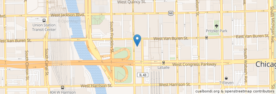 Mapa de ubicacion de O’Neil’s on Wells en 美利坚合众国/美利堅合眾國, 伊利诺伊州 / 伊利諾州, 芝加哥.