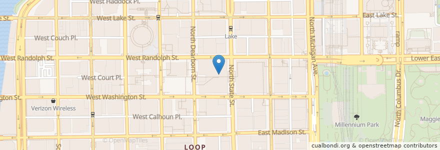 Mapa de ubicacion de MacGuffins Bar & Lounge en Vereinigte Staaten Von Amerika, Illinois, Chicago.