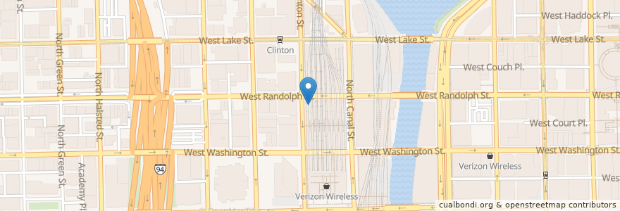 Mapa de ubicacion de Le Cafe du Marche en 美利坚合众国/美利堅合眾國, 伊利诺伊州 / 伊利諾州, 芝加哥.