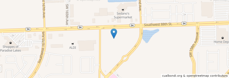 Mapa de ubicacion de Chuy’s Steak Restaurant en Stati Uniti D'America, Florida, Contea Di Miami-Dade.