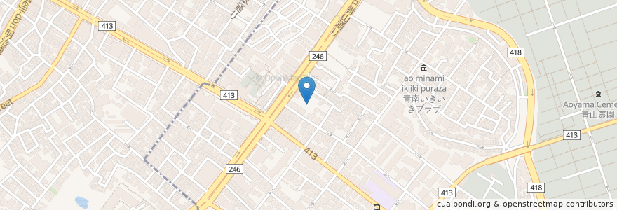 Mapa de ubicacion de Ikiba en Japão, Tóquio, 渋谷区.