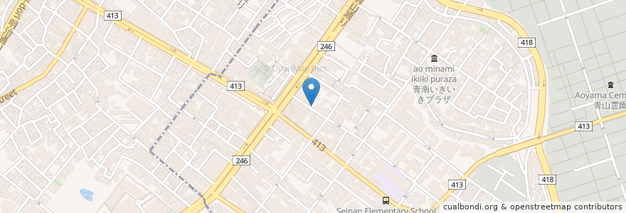 Mapa de ubicacion de Shozo Coffee Store en 日本, 東京都, 渋谷区.