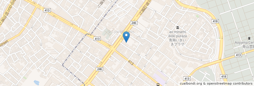 Mapa de ubicacion de Cori Vegan Food en Jepun, 東京都, 渋谷区.