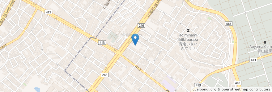 Mapa de ubicacion de Rooftop smoking area en ژاپن, 東京都, 渋谷区.